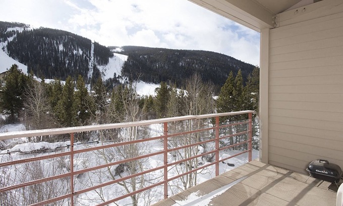 Mountain House Condo | Slope-Side Ski Run Condo: Walk to Lifts, Indoor Pool, Hot Tub, Sauna and Stunning Mountain Views