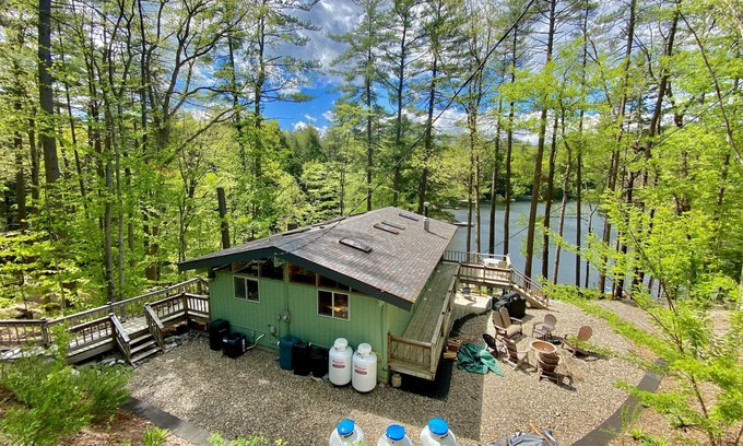 Lake Luzerne-Hadley House | Tranquil, Serene, and Picturesque home with 100 foot private beach