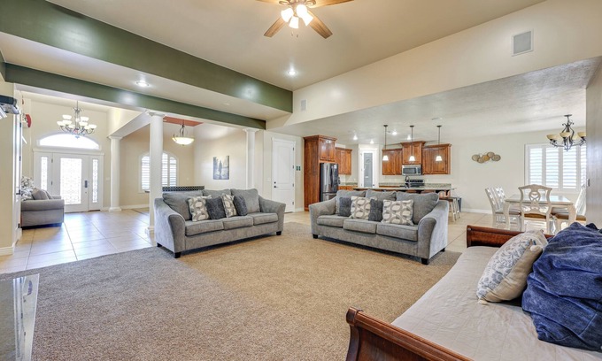 Hurricane House | Utah Retreat w/Heated Pool, Grill & Fire Pit!