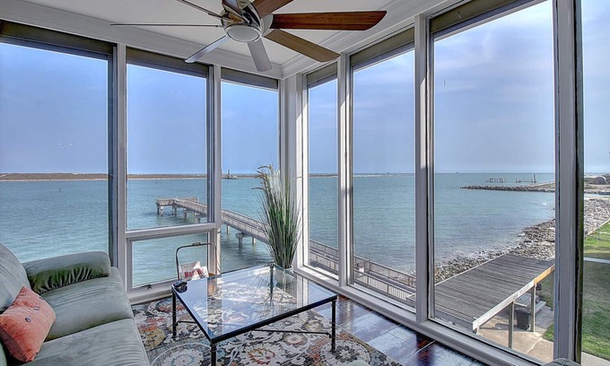 Port Aransas Condo | Watch the dolphins play from your living room in this amazing gem!