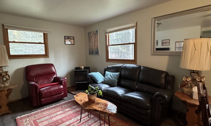 Iron River Cabin | Woodland Retreat - 10 acres of secluded, wooded trails for you to hide-a-way!
